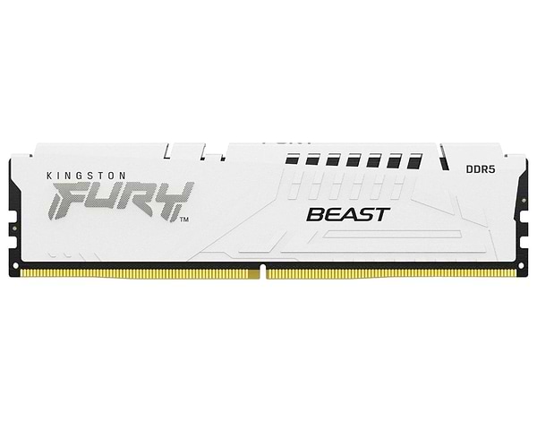 Фото - Память DDR Kingston 16GB DDR5 CL34 DIMM FURY Beast White EXPO (KF568C34BWE-16)