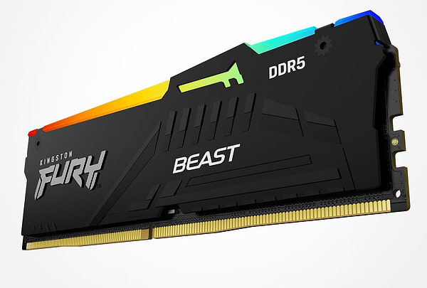 Фото - Память DDR Kingston DDR5 32GB 5200 MHz Fury Beast RGB (KF552C36BBEAK2-32)