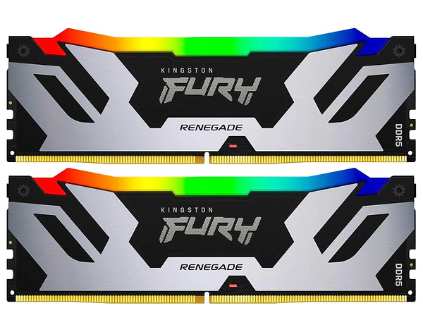 Фото - Память DDR Kingston 32GB DDR5 CL38 DIMM FURY Renegade RGB XMP (KF576C38RSAK2-32)