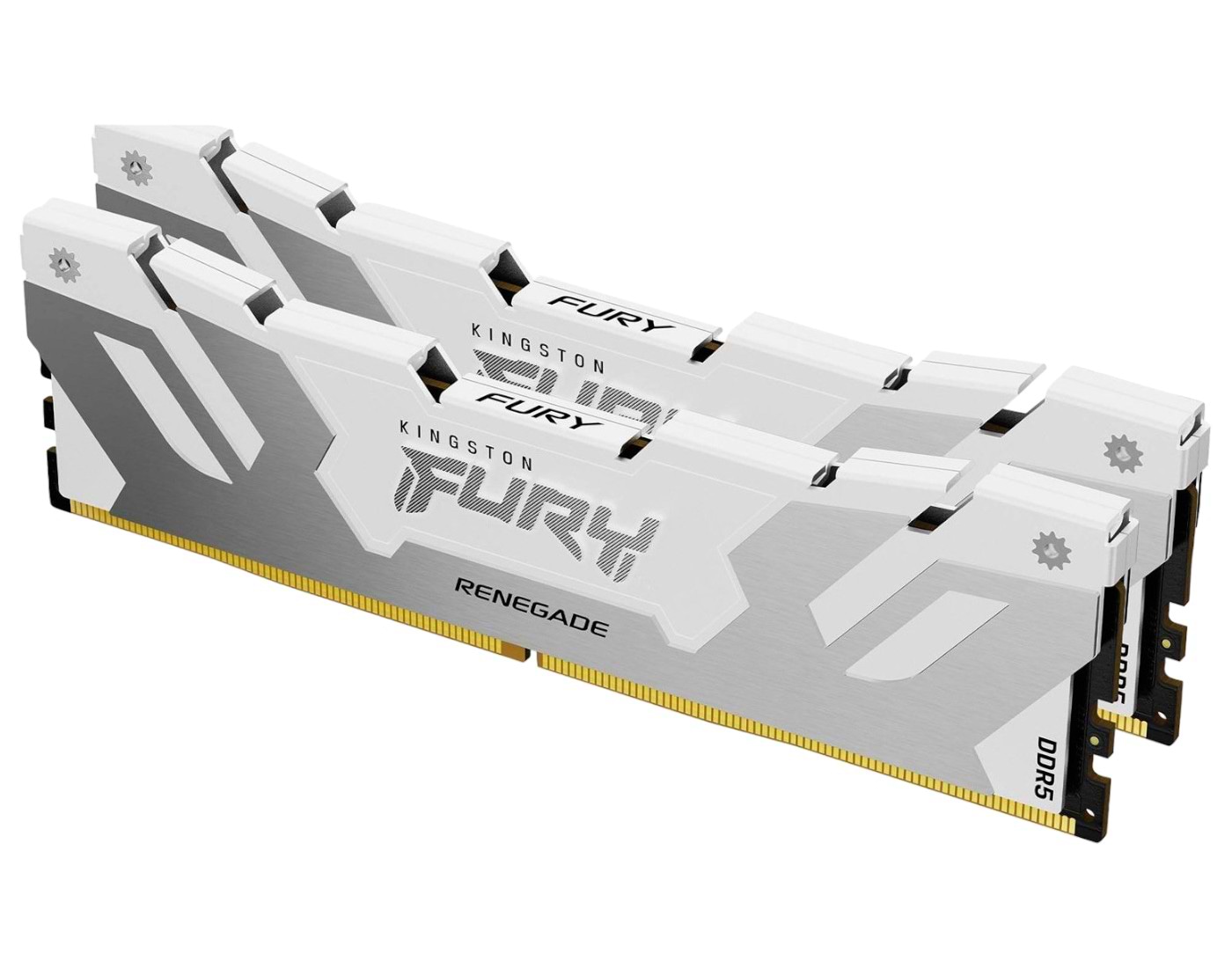 Память DDR Kingston 32GB DDR5 CL38 DIMM FURY Renegade White XMP (KF576C38RWK2-32)