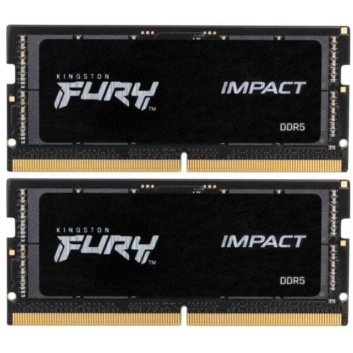 Фото - Уценка - Память DDR Kingston SODIMM DDR5 2x16GB/4800 Fury Impact (KF548S38IBK2-32)