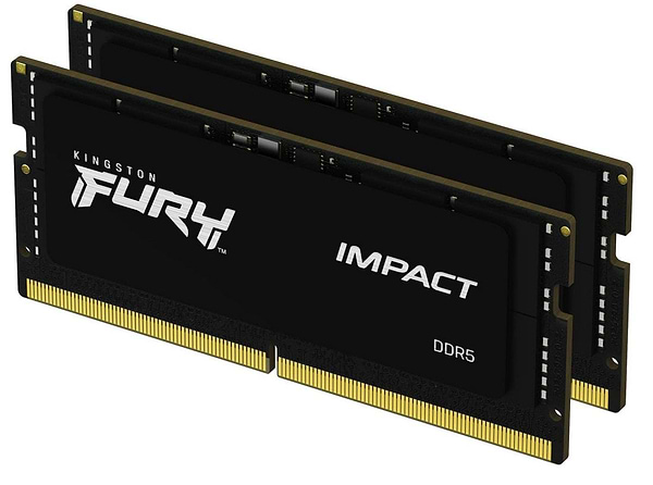 Фото - Уценка - Память DDR Kingston SODIMM DDR5 2x16GB/4800 Fury Impact (KF548S38IBK2-32)
