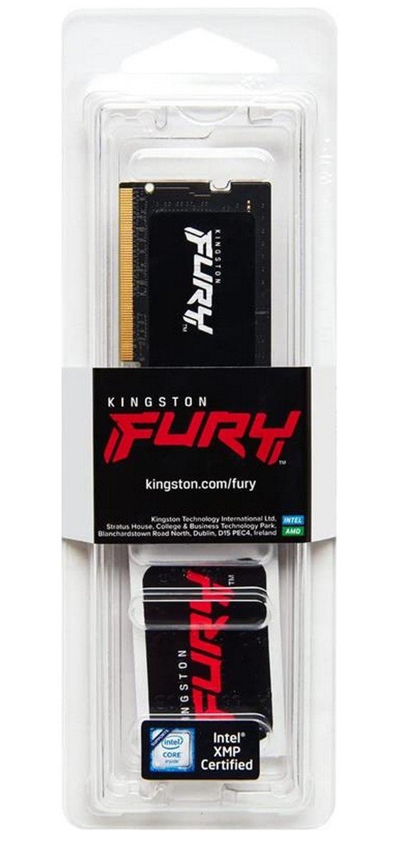 Фото - Память DDR Kingston SO-DIMM DDR5 8GB/4800 Fury Impact (KF548S38IB-8)