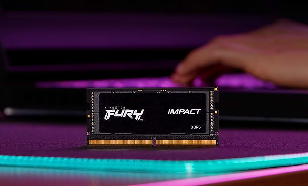 Фото - Память DDR Kingston SO-DIMM DDR5 8GB/4800 Fury Impact (KF548S38IB-8)