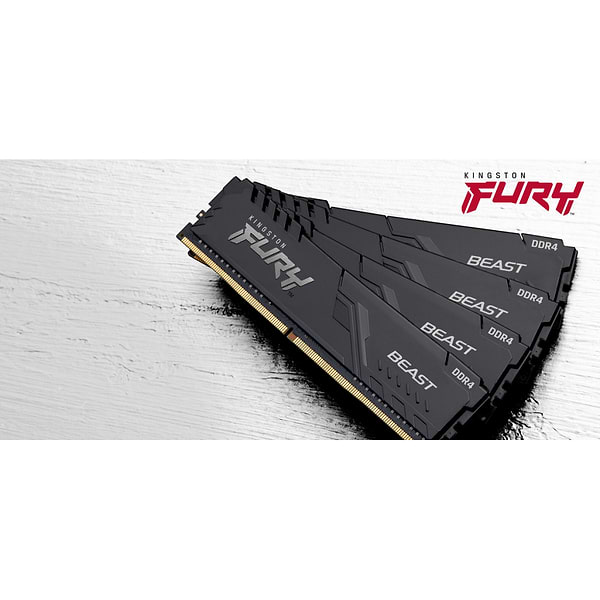 Фото - Память DDR Kingston 16Gb DDR4 3200MHz Fury Beast 2x8 (KF432C16BBK2/16)