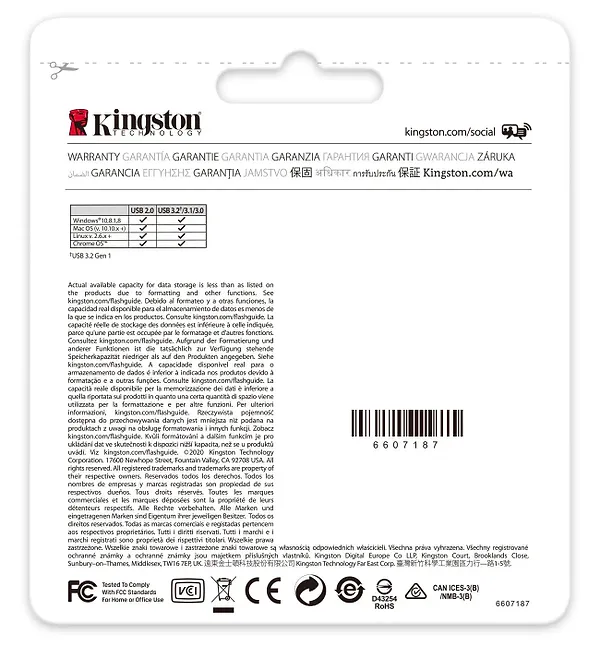 Фото - Флеш USB Kingston DataTraveler Exodia 64GB USB 3.2 Black-Teal (DTX/64GB)