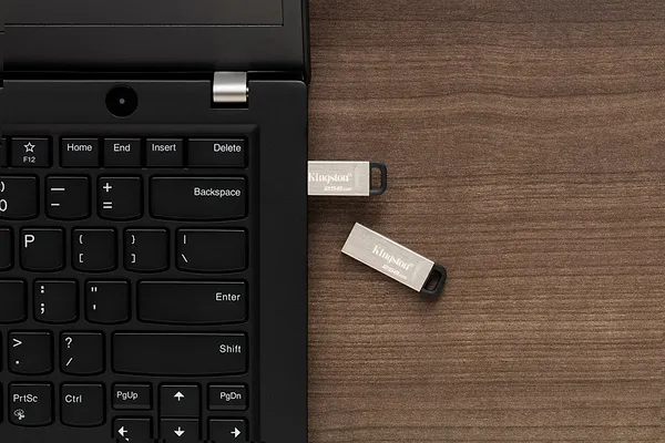 Фото - Флеш USB Kingston DataTraveler Kyson 256GB USB 3.2 Silver-Black (DTKN/256GB)