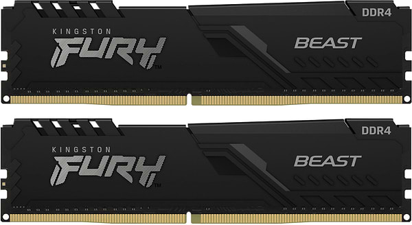 Фото - Память DDR Kingston DDR4 32Gb 3600MHz Fury Beast 2x16 (KF436C18BBK2/32)