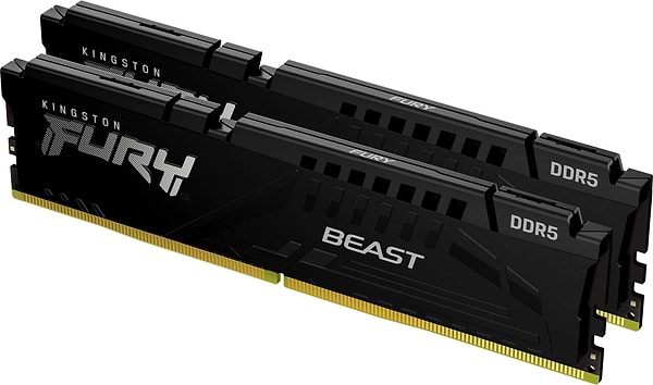 Фото - Память DDR Kingston DDR5 2x16GB/5200 Fury Beast Black (KF552C40BBK2-32)
