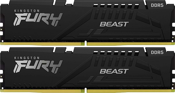 Фото - Память DDR Kingston DDR5 2x16GB/5200 Fury Beast Black (KF552C40BBK2-32)
