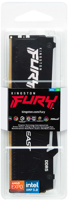 Фото - Память DDR Kingston 32GB 5200MT/s DDR5 CL40 DIMM FURY Beast RGB (KF552C40BB2A-32)