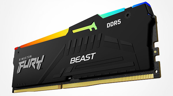 Фото - Память DDR Kingston 32GB 5200MT/s DDR5 CL40 DIMM FURY Beast RGB (KF552C40BB2A-32)