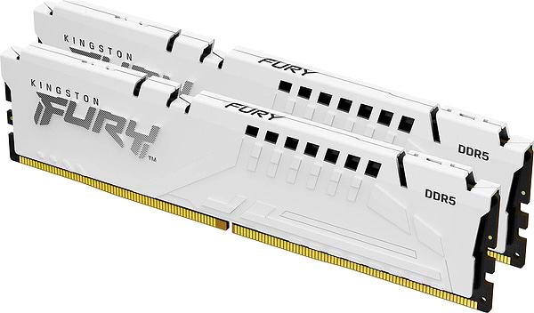 Фото - Память DDR Kingston Fury Beast White DDR5-6000 64GB (2x32GB) AMD EXPO CL36-38-38 1.25V (KF560C36BWEK2-64)