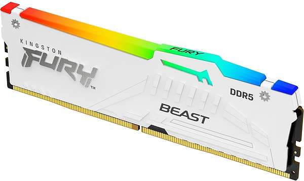 Фото - Память DDR Kingston Fury Beast White RGB DDR5 32GB/5200 (KF552C36BWEA-32)