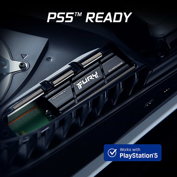 Фото - SSD-накопичувач внутрішній Kingston M.2 1TB PCIe 4.0 Fury Renegade+радіатор (SFYRSK/1000G)