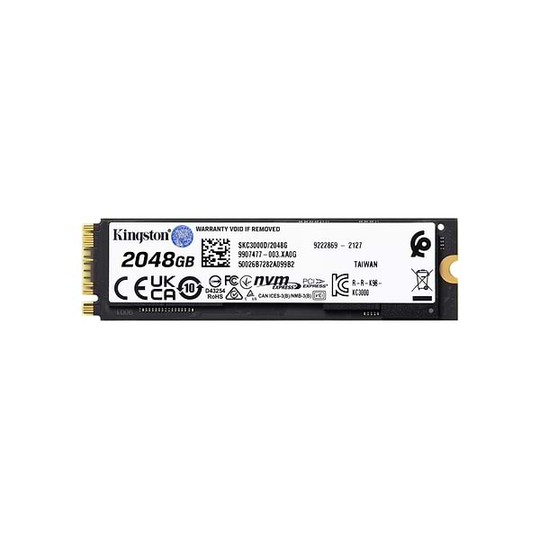 Фото - SSD-накопичувач внутрішній Kingston KC3000 2048GB M.2 2280 PCIe 4.0 x4 NVMe 3D TLC (SKC3000D/2048G)