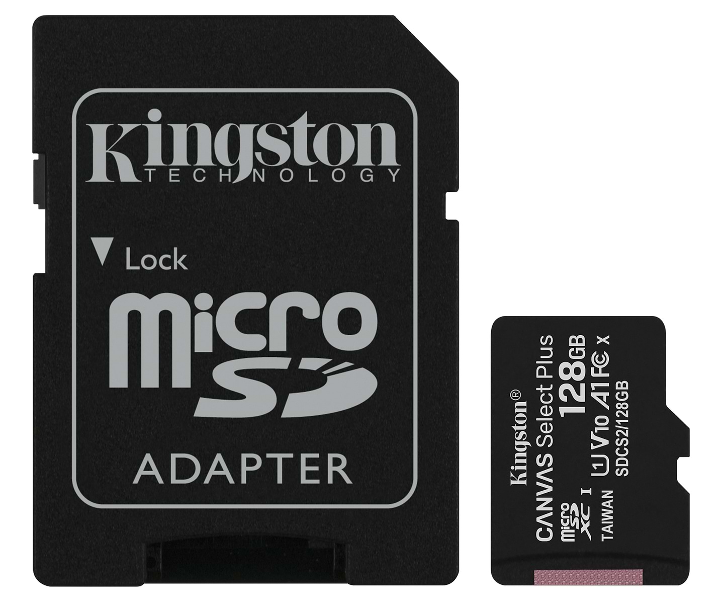 Карта пам'яті Kingston microSDXC 128Gb Canvas Select+ A1 + adapter (SDCS2/128GB) - Фото 1