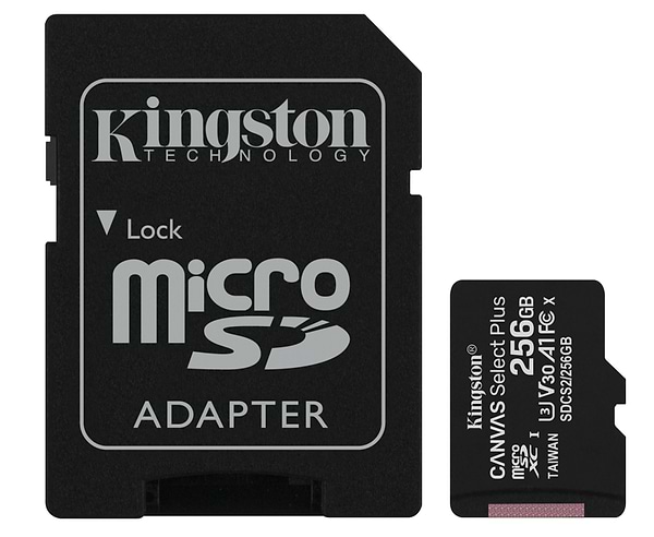 Фото - Карта памяти Kingston microSDXC 256Gb Canvas Select+ A1 + adapter (SDCS2/256GB)