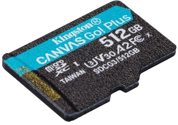 Фото - Карта памяти Kingston microSDXC 512Gb Canvas Go+ U3 V30 +adapter (SDCG3/512GB)