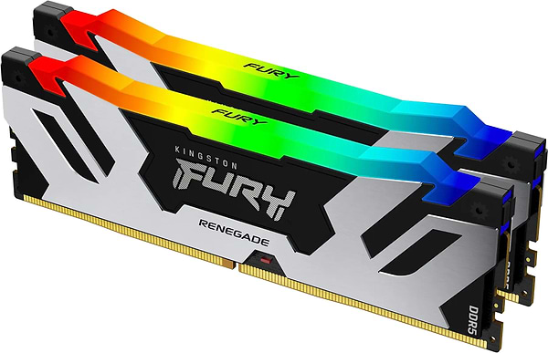 Фото - Память DDR Kingston Renegade Silver/Black RGB 2x16GB/8000 DDR5 (KF580C38RSAK2-32)