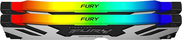 Фото - Память DDR Kingston Renegade Silver/Black RGB 2x16GB/8000 DDR5 (KF580C38RSAK2-32)