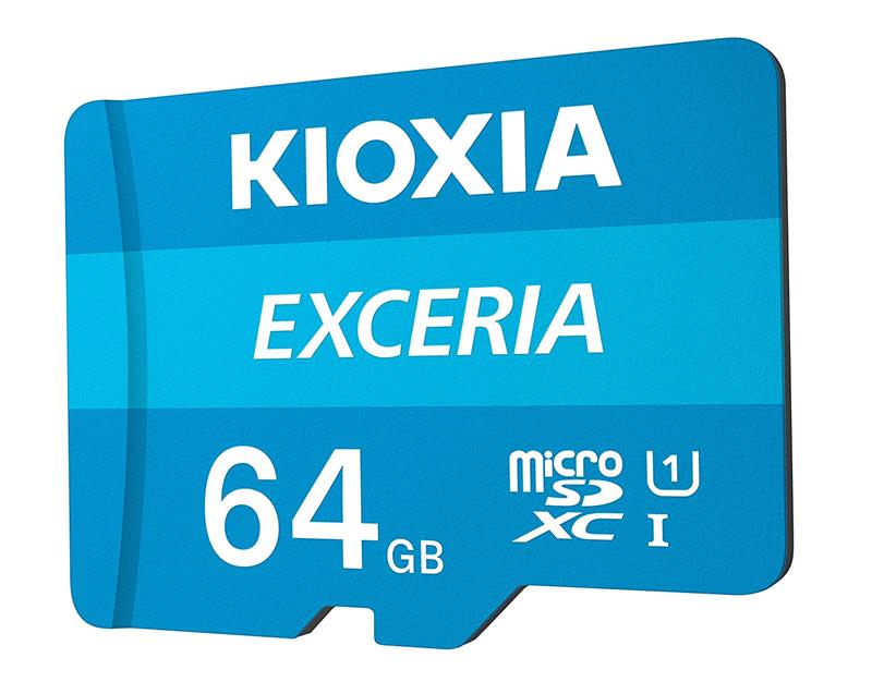 Фото - Карта памяти Kioxia MicroSDXC 64GB UHS-I Class 10 Exceria R100MB/s (LMEX1L064GG2) + SD-адаптер