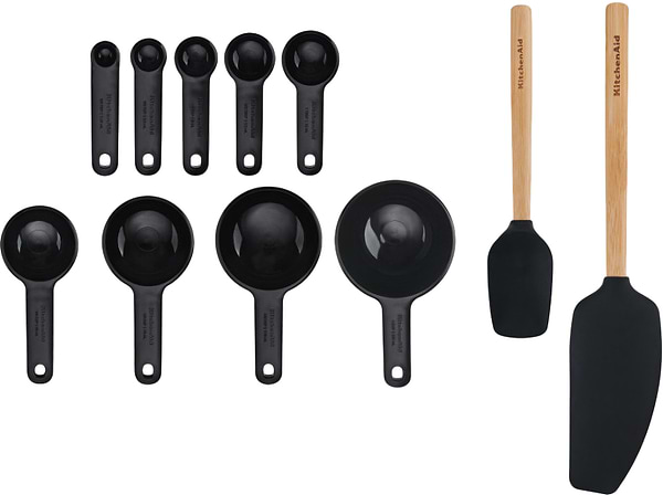 Фото - Кухарський набір приладів KitchenAid Classic 11 пр. чорний (KQG492OHOBE)