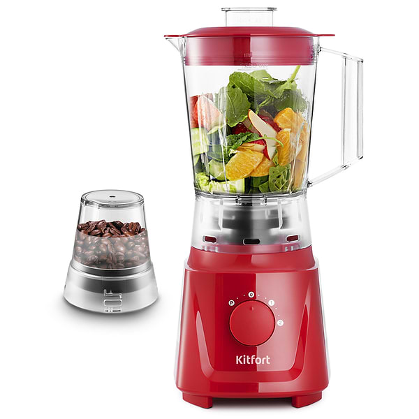 Фото - Блендер стаціонарний Kitfort 2 in 1 KT-1356-2 Red