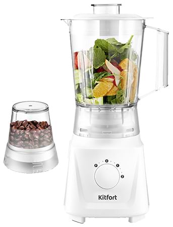 Фото - Блендер стаціонарний Kitfort 2 in 1 KT-1356-3 White