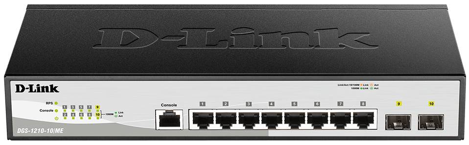 Коммутатор локальной сети (Switch) D-Link DGS-1210-10/ME/E - Фото 1