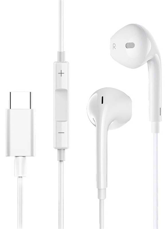 Фото - Наушники вкладыши проводные SkyDolphin SR22 Original design Type-C White (SDHF-000465)
