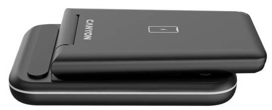 Фото - Бездротовий зарядний пристрій Canyon WS-304 3 в 1 QI Black (CNS-WCS304B)