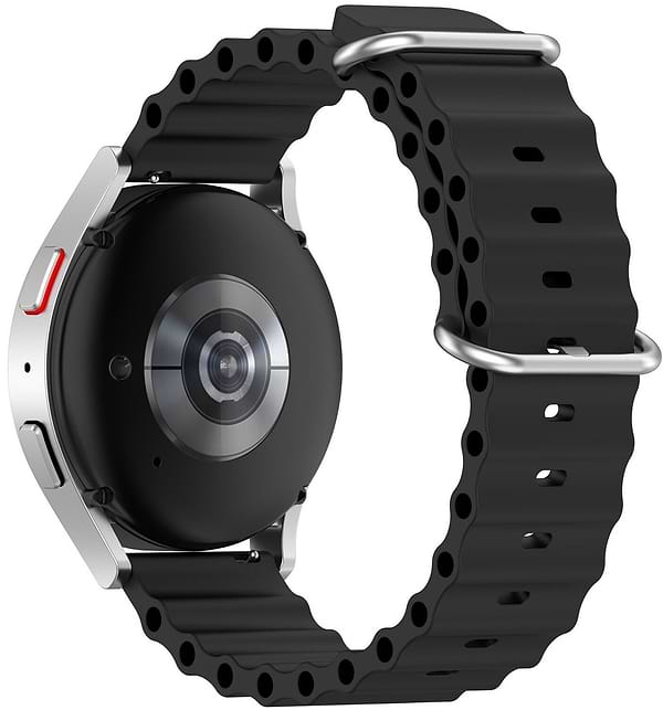 Фото - Ремінець для смарт-годинника BeCover Wave Style (20mm) for Samsung Galaxy Watch 7 40/44mm/7 FE/6/6 Classic/5/5 Pro /4/4 Classic/Watch 3 (41mm) Black (714139)