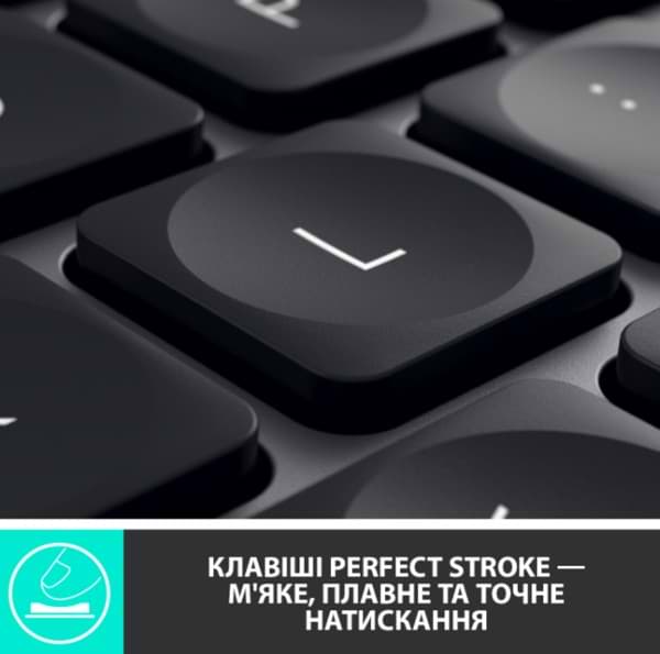 Фото - Клавиатура беспроводная Logitech MX Keys Advanced for Business Wireless Illuminated UA Graphite (920-010251)