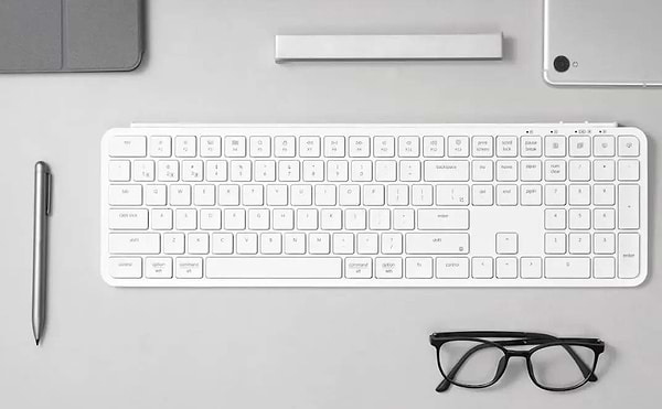 Фото - Клавіатура бездротова Keychron B6 Pro USB/WL/BT Ivory White (B6P-K8-UA)