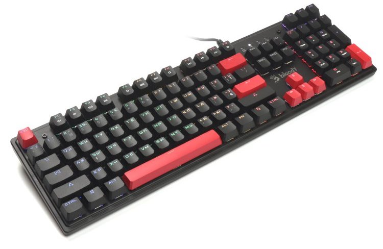 Фото - Клавіатура дротова ігрова Bloody S510R Fire Black