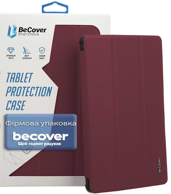 Фото - Чохол для планшета BeCover Smart Case for Lenovo Idea Tab/K11 (2nd Gen) TB336/Xiaoxin Pad (2025) 11" Red Wine (714099)