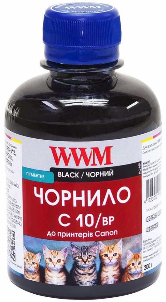 Чернила WWM Canon PG440/510/512/PGI520 BlackPigmen (C10/BP) - Фото 1
