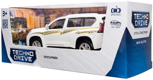Фото - Автотранспорт TechnoDrive TOYOTA PRADO белый (KM250425W)
