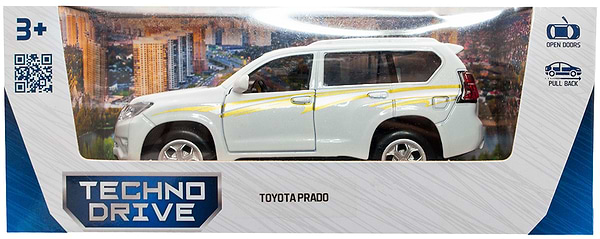 Фото - Автотранспорт TechnoDrive TOYOTA PRADO белый (KM250425W)