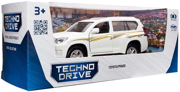 Фото - Автотранспорт TechnoDrive TOYOTA PRADO белый (KM250425W)