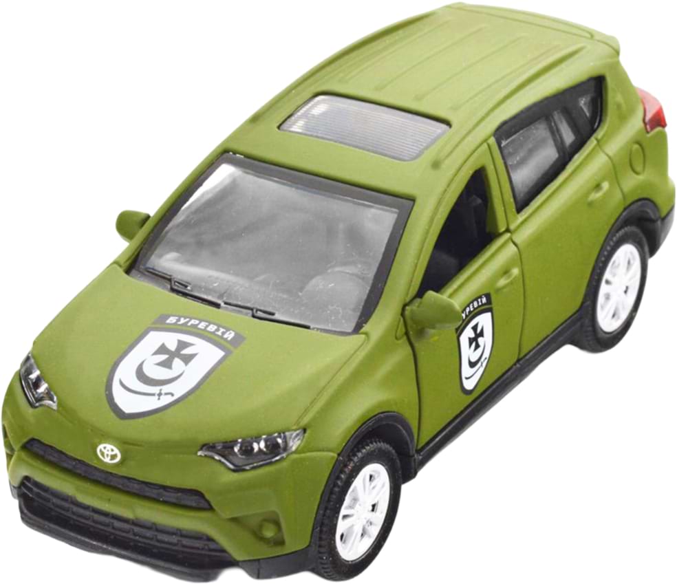 Наземная военная техника TechnoDrive Шевроны Героев TOYOTA RAV4 БУРЯ (KM6198) - Фото 1