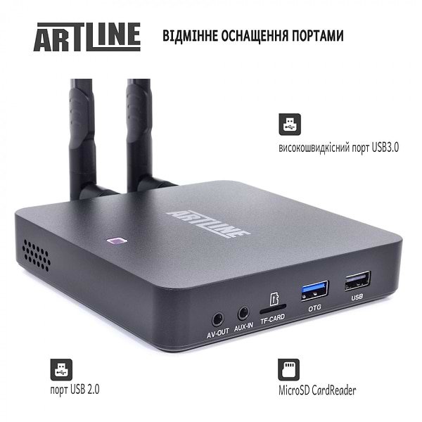 Фото - Стационарный медиаплеер Artline TvBox KM6 Amlogic S922X 4/64GB Android 9