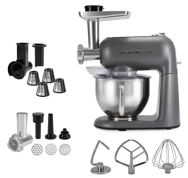 Фото - Кухонна машина Polaris PKM 2204L Graphite Фото - Кухонна машина Polaris PKM 2204L Graphite