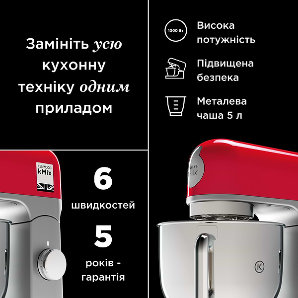 Фото - Кухонна машина Kenwood KMX750WH