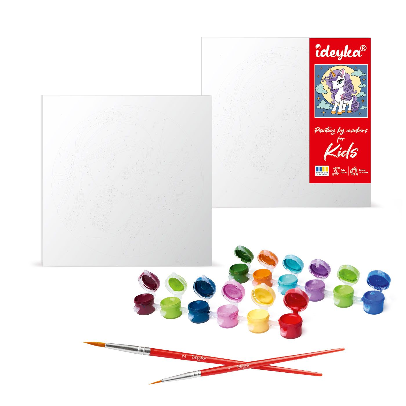 Фото - Картина за номерами Ideyka для дітей "Вона лабубу" 25х25 см (KHO1286)