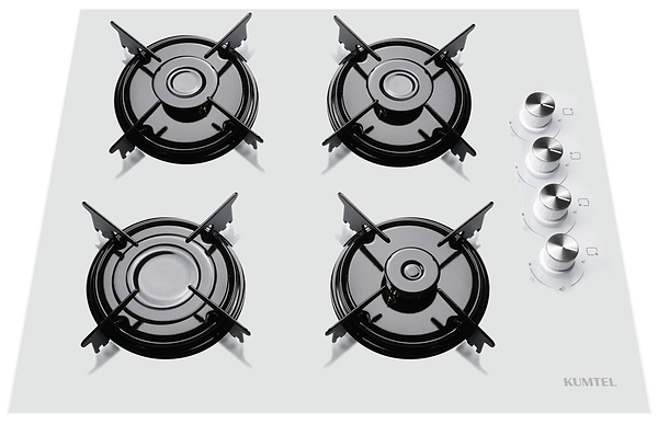 Фото - Варильна поверхня газова Kumtel KO-40TAHDF WHITE