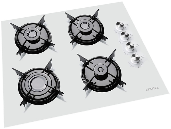 Фото - Варильна поверхня газова Kumtel KO-40TAHDF WHITE
