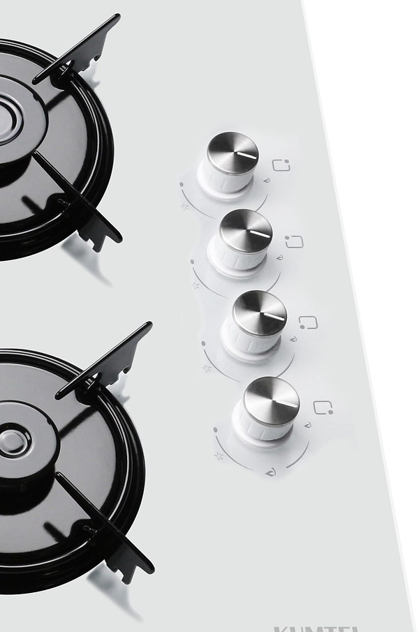 Фото - Варильна поверхня газова Kumtel KO-40TAHDF WHITE