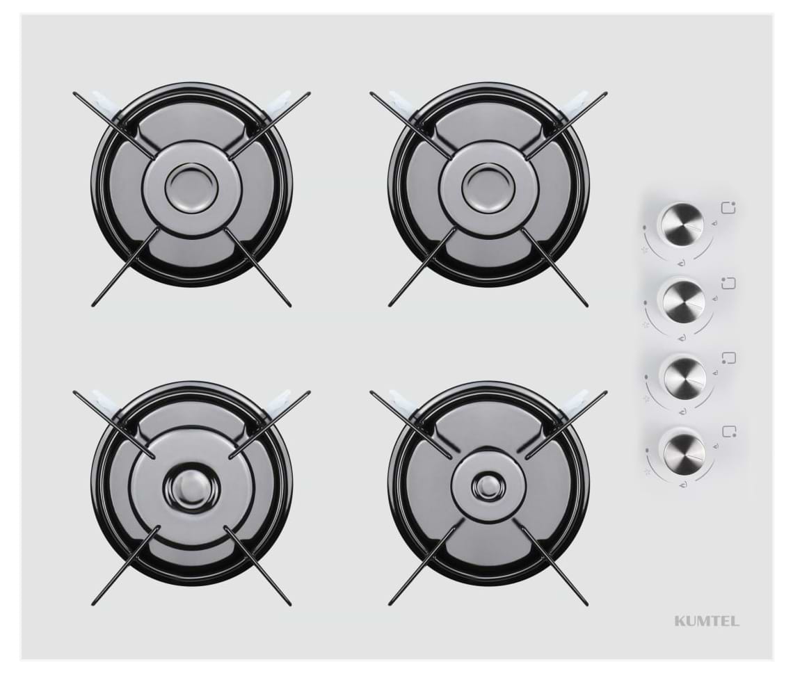 Варочная панель газовая Kumtel KO-40TAHDF WHITE